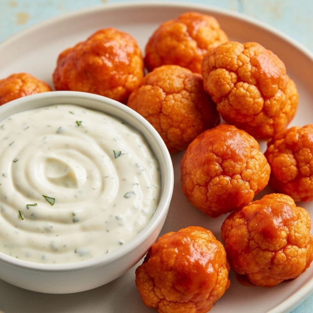 Spicy Air Fryer Buffalo Cauliflower