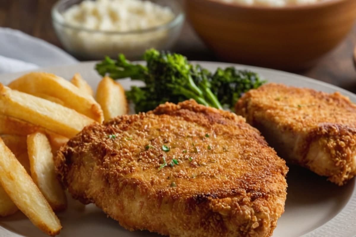 Extra Crispy Breaded Air Fryer Pork Chops