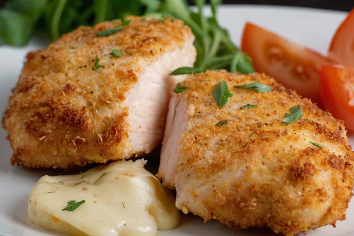 Air Fryer Parmesan Crusted Chicken
