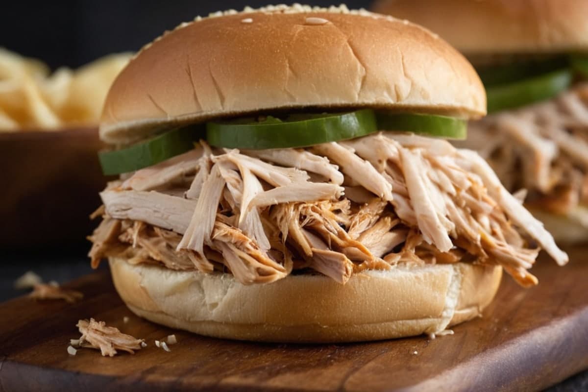Budget Shredded Chicken Sandwiches