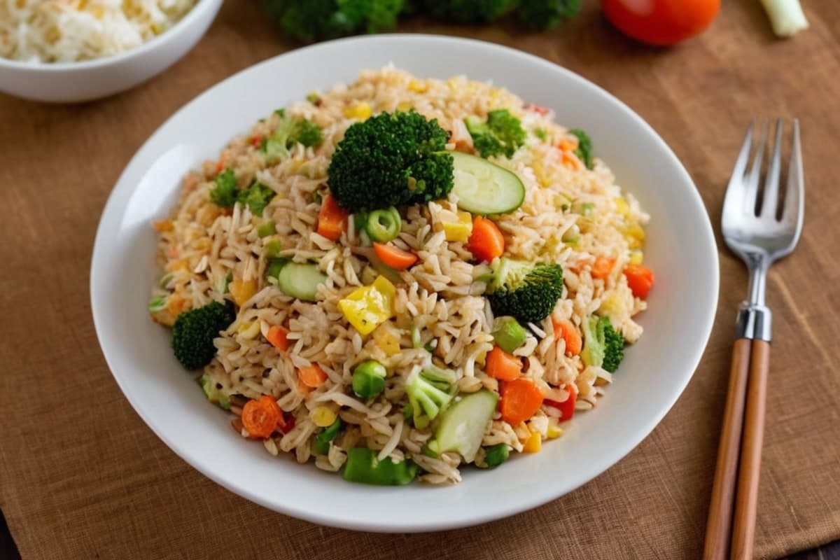 15-Minute Egg Fried Rice with Frozen Veggies
