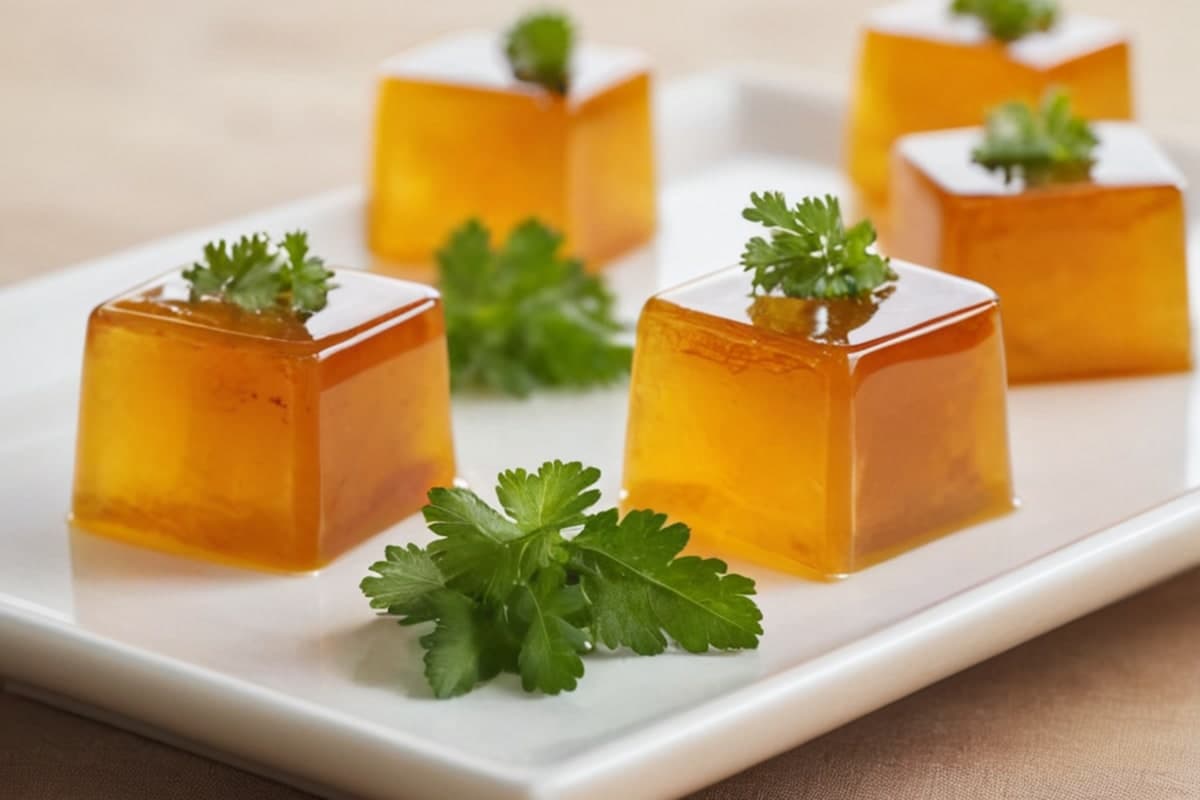 Savory Miso Jelly for Salad Toppings