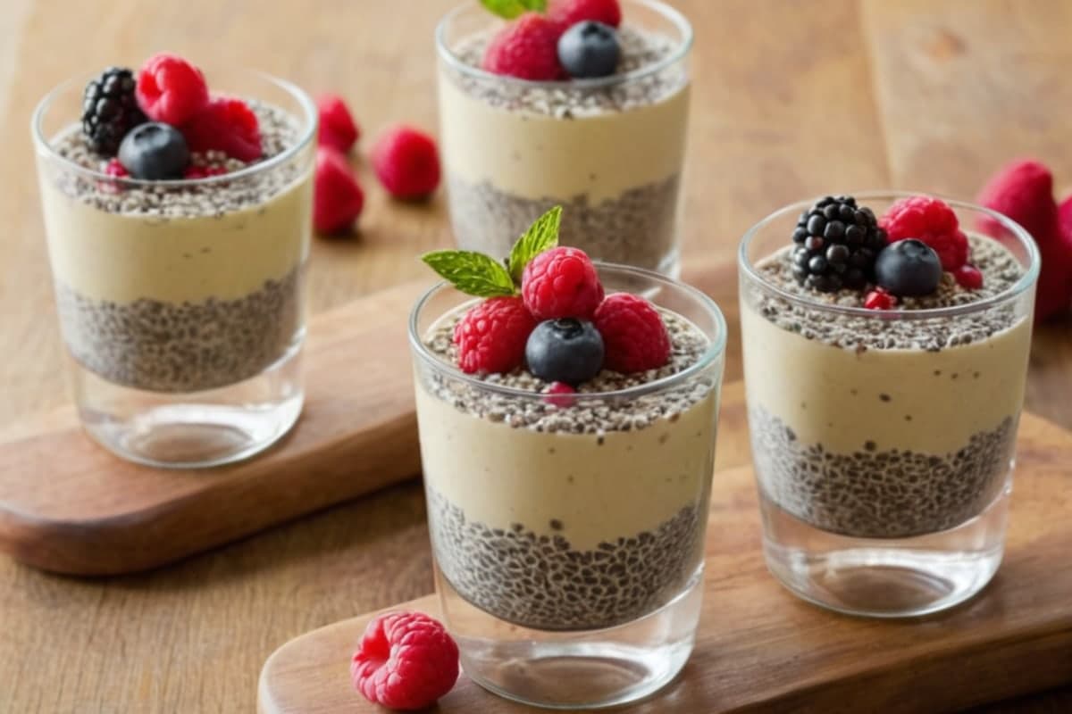 10-Minute Chia Seed Pudding Parfaits
