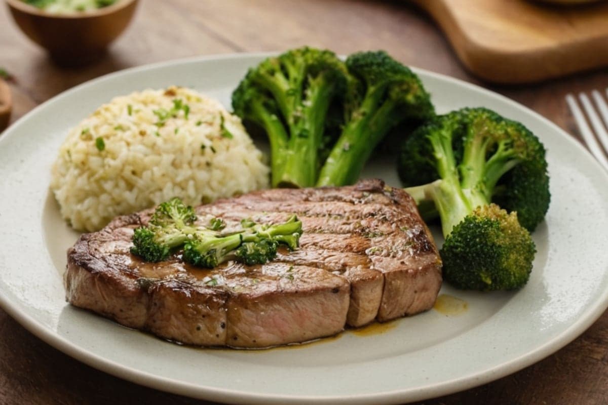 One-Pan Garlic Butter Steak & Broccoli