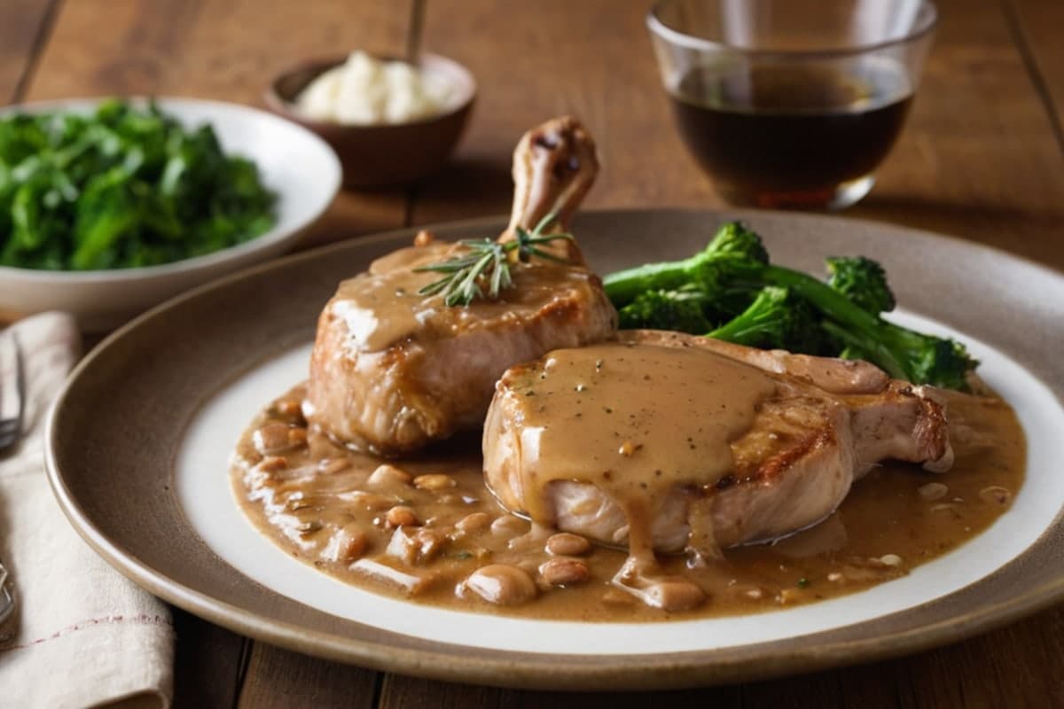 One-Pot Smothered Pork Chops & Gravy