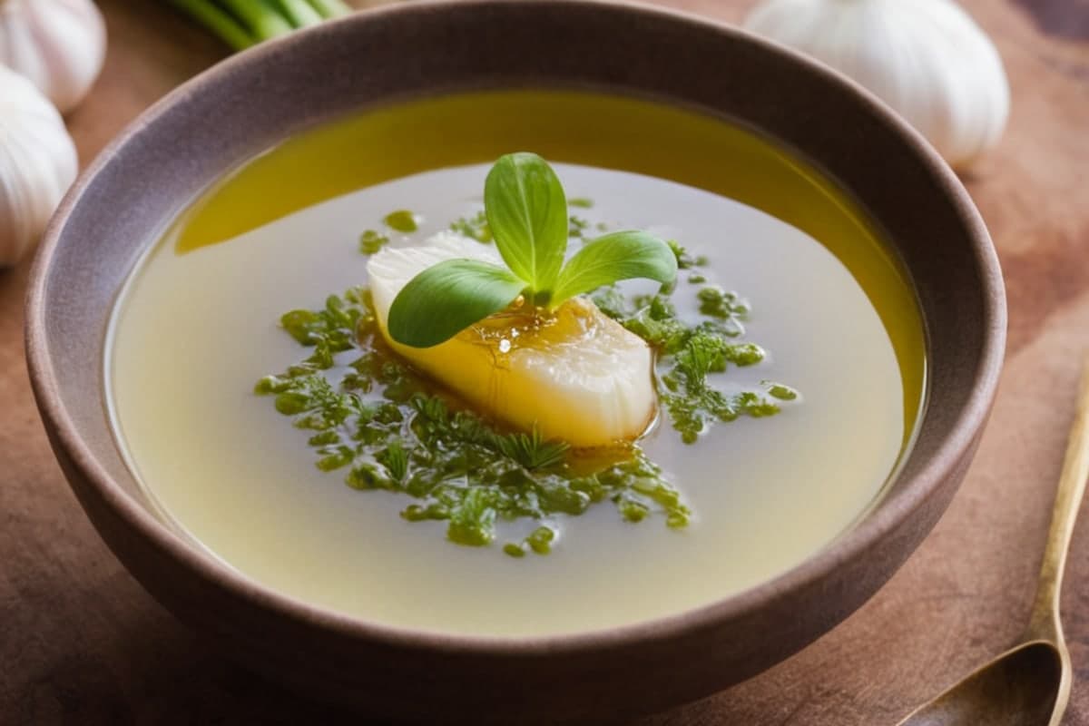 Prebiotic Leek & Garlic Jelly Broth (The Fibermaxxing Trend)