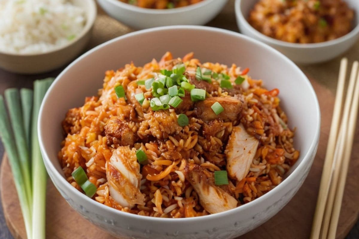Kimchi Fried Rice Bowls for Better Gut Health