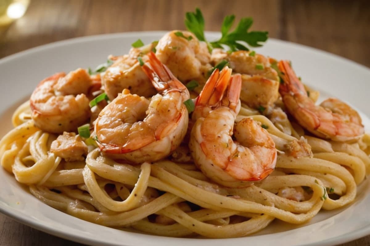 Creamy Cajun Shrimp Pasta (Under 500 Calories)