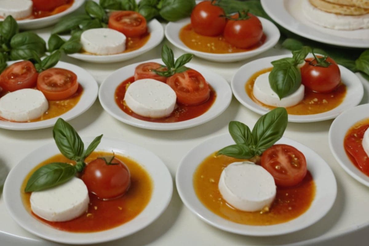 Lazy Girl Caprese Assembly Plates (No Cooking Required)