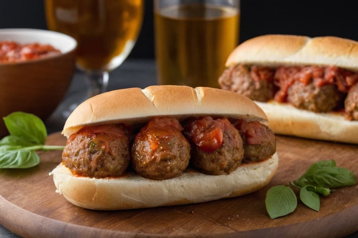 Hidden-Veggie Air Fryer Turkey Meatball Subs