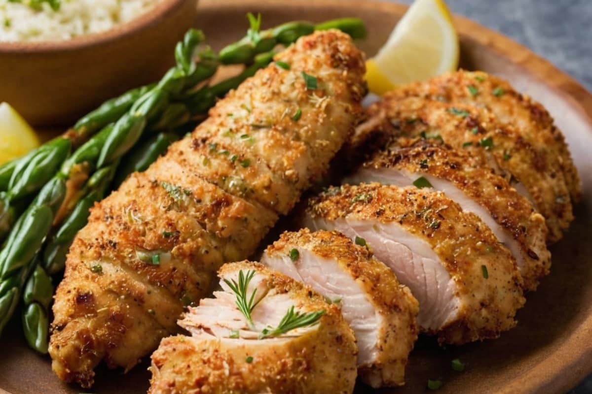 Air Fryer Garlic Herb Chicken Tenders (No Breading)