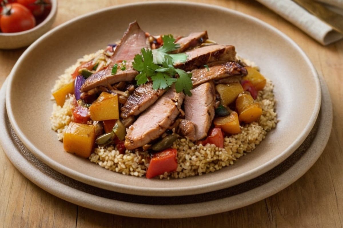 Peruvian Lomo Saltado with Quinoa (45g Protein)