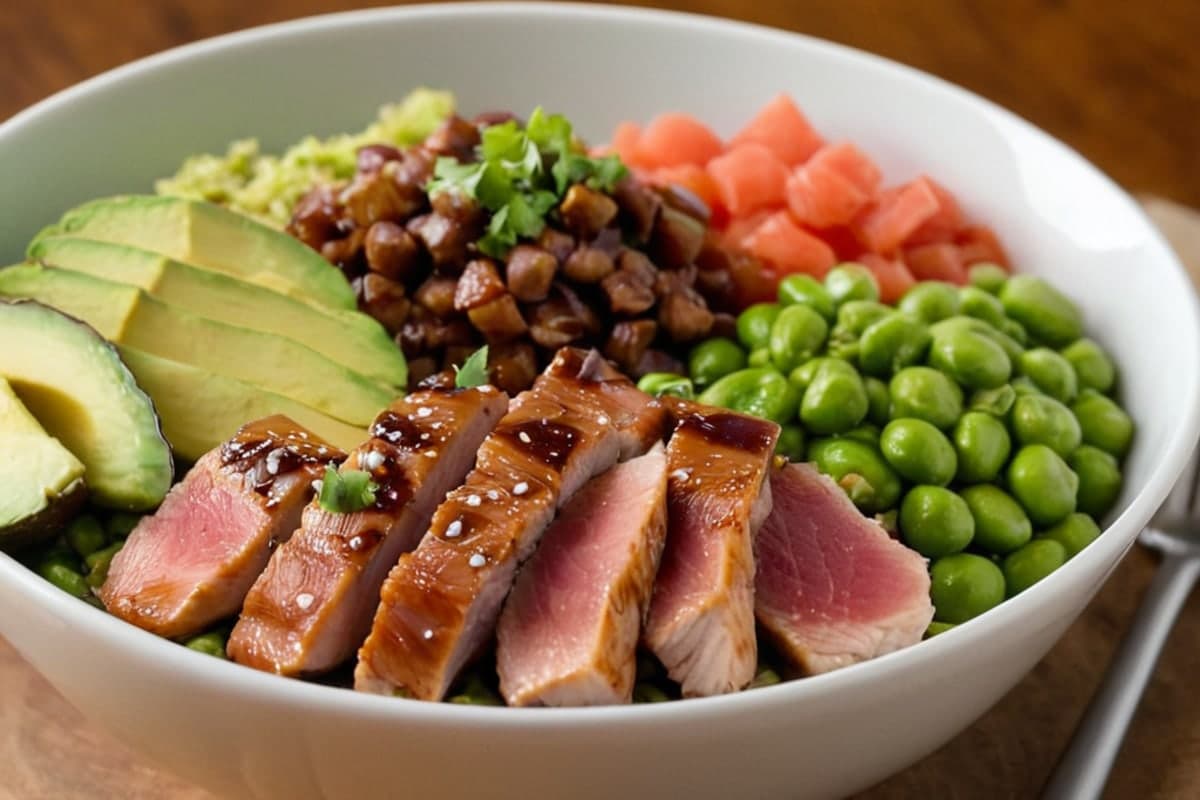 15-Minute Tuna Poke Bowls with Avocado & Edamame