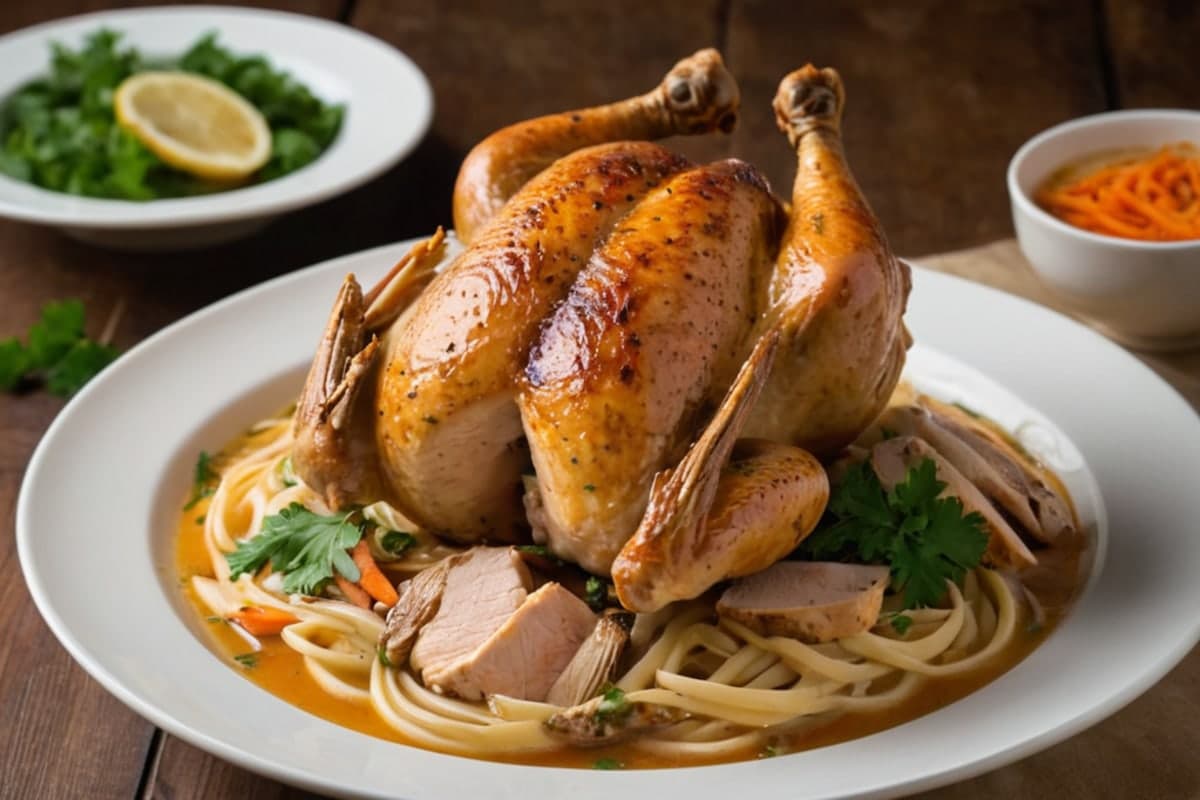 Whole Roasted Chicken Monday, Chicken Noodle Soup Tuesday