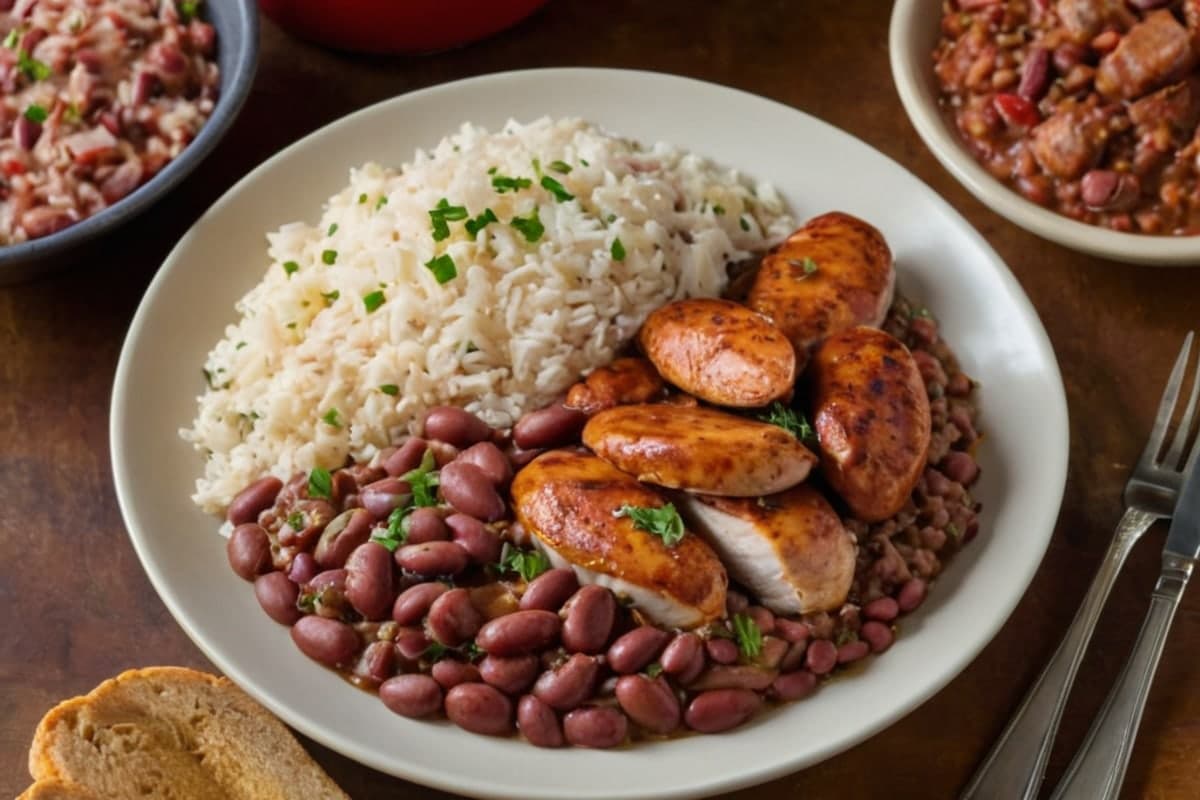 Southern Red Beans & Rice with Smoked Sausage
