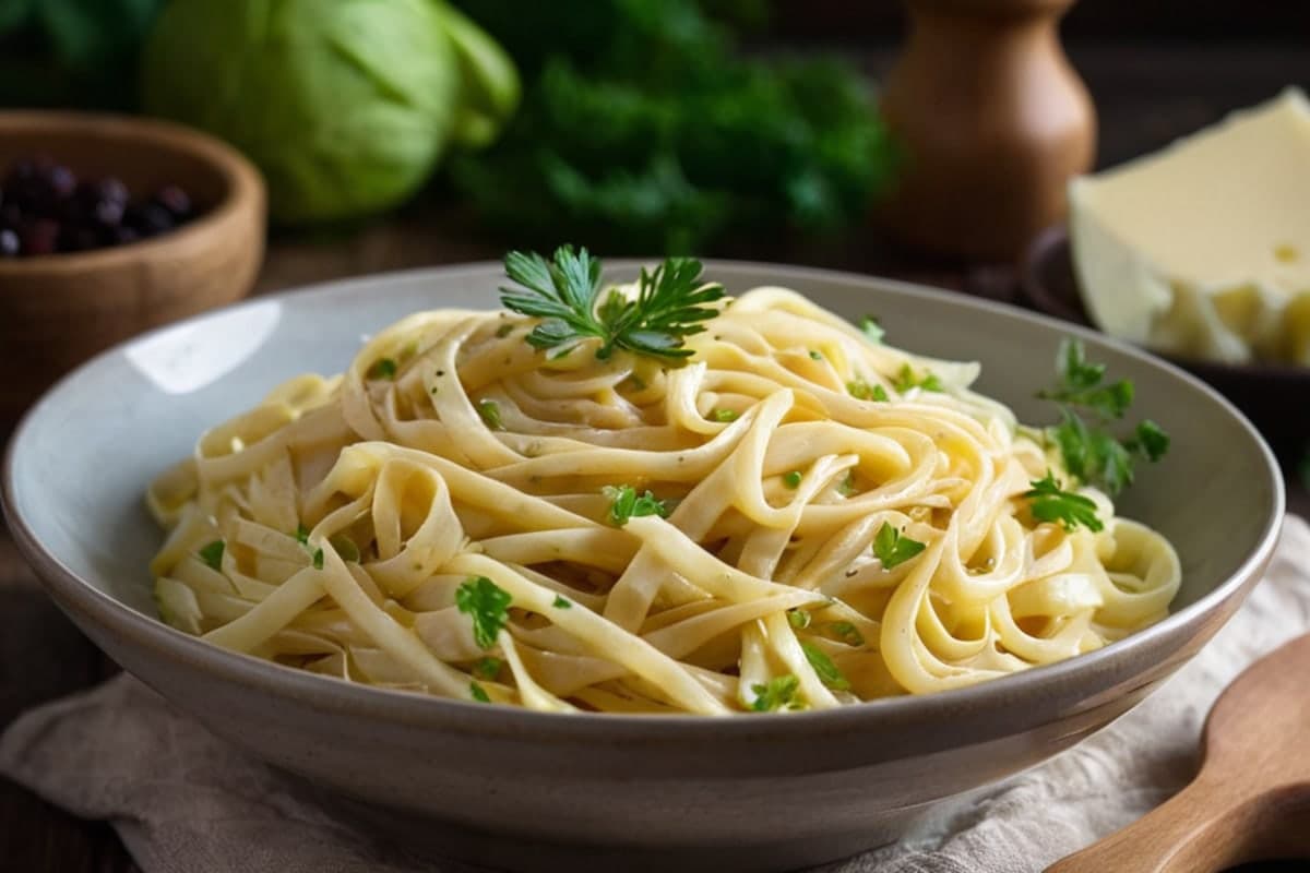Polish Haluski (Butter Noodles & Cabbage) Feeds 6 for