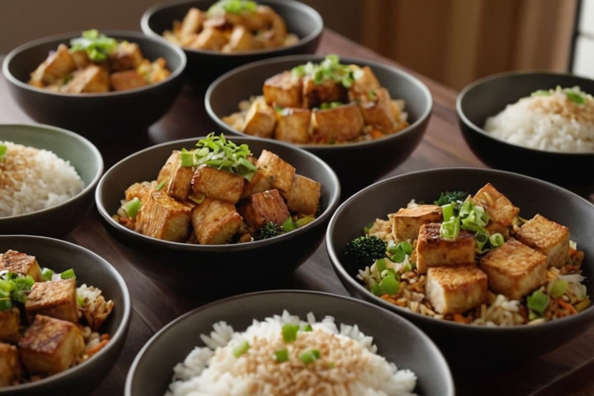 Crispy Pan-Fried Tofu Rice Bowls on a Tight Budget