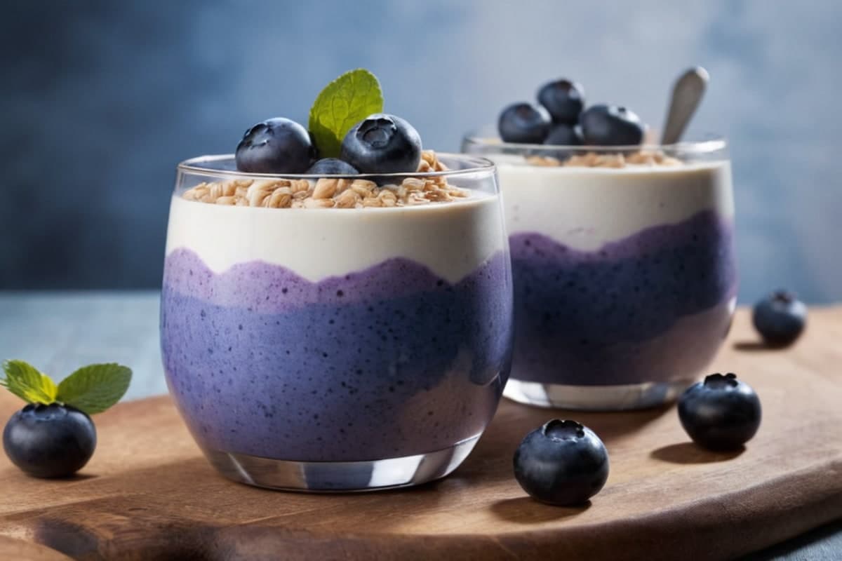 Two-Tone Blueberry Skyr Smoothie (Pinterest Viral!)