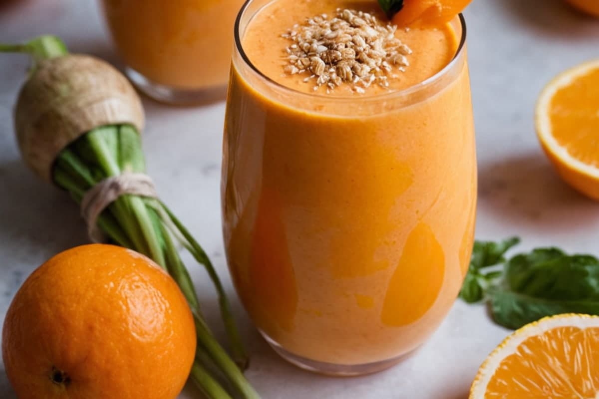 Morning Reset Carrot-Orange Smoothie with Inulin