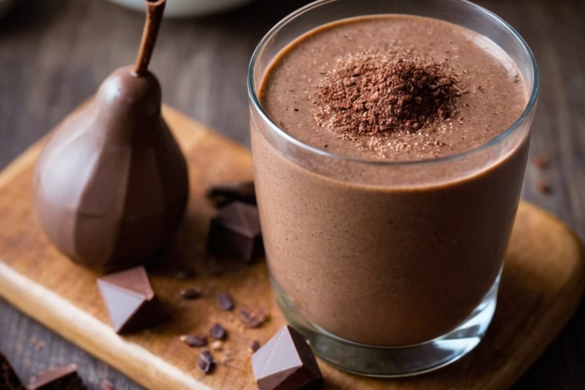 High Protein Chocolate Psyllium Smoothie (Hidden Fiber Boost)