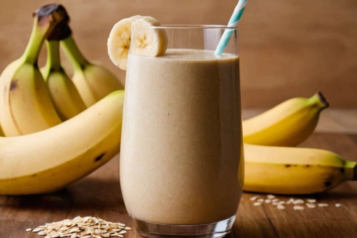 3-Ingredient Banana Oat Beta-Glucan Smoothie for Gut Balance