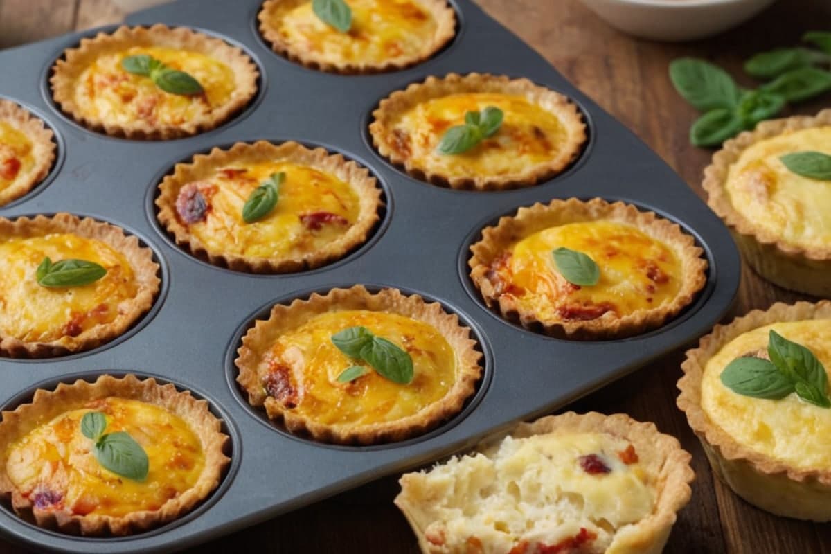 Almond Flour Breakfast Quiche Cups (12 in One Pan)