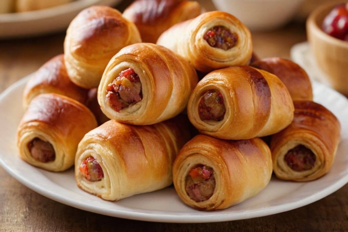 Pigs in a Blanket with Everything-Bagel Seasoning & Honey Mustard