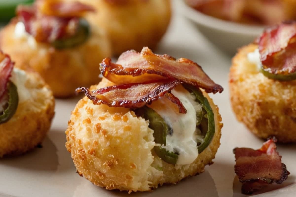 Air Fryer Jalapeño Popper Bites with Crispy Bacon
